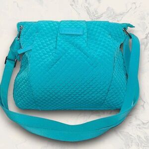 NWT Vera Bradley Hadley Crossbody Adjustable Strap Bag Turquoise Sea